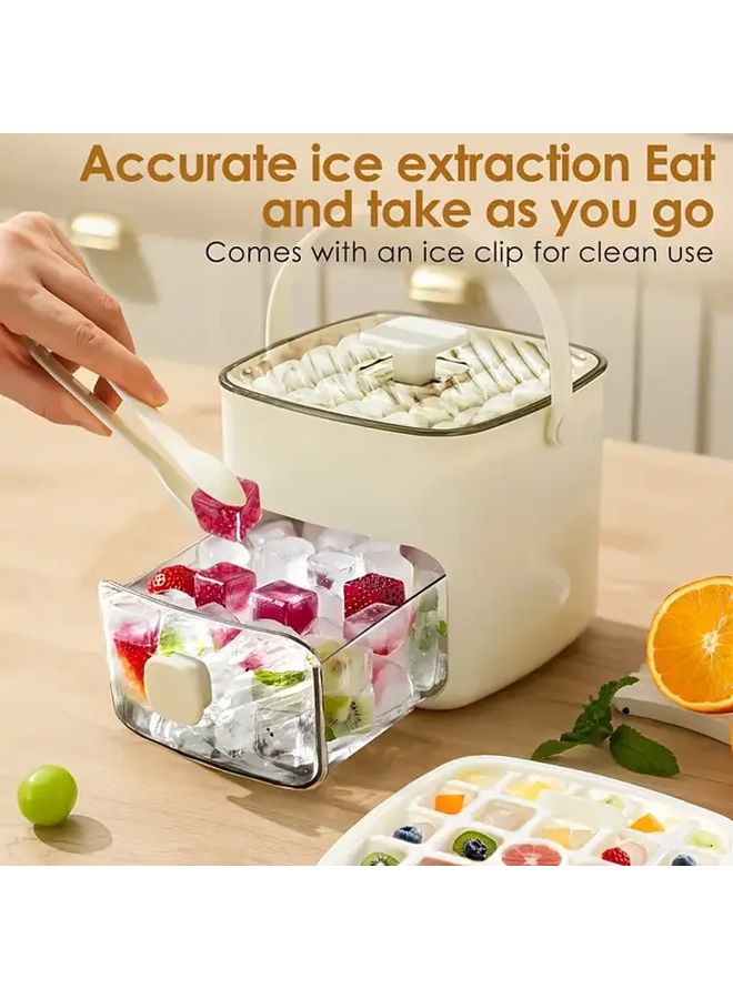Green Portable Ice Maker Machine With 48 Ice Cubes Double Layer Freezer Mold For Home Office Camping - Image 2